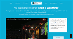 Desktop Screenshot of collegesuccessprogram.com